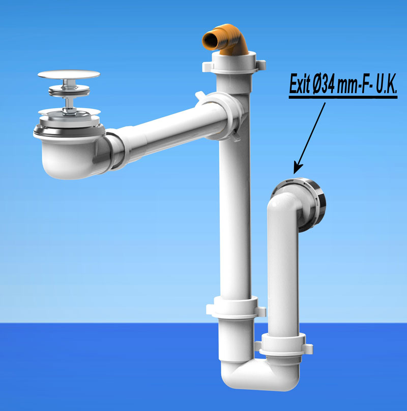 LIRA Space Saver for Bathroom Wash Basin with Plug & Trap